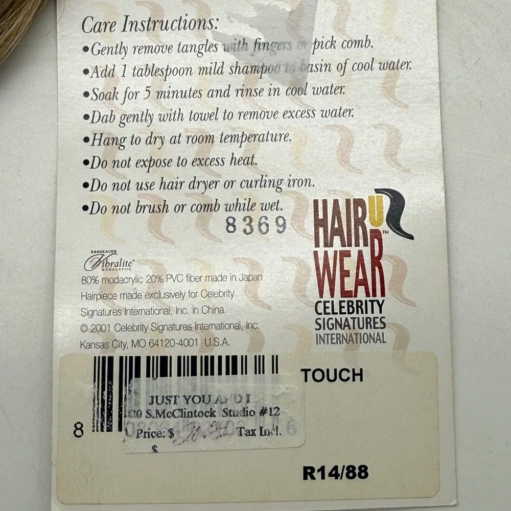 Celebrity Signatures‎ Hair Wear Touch Clip In Hair Piece Bun Messy Blonde Mix